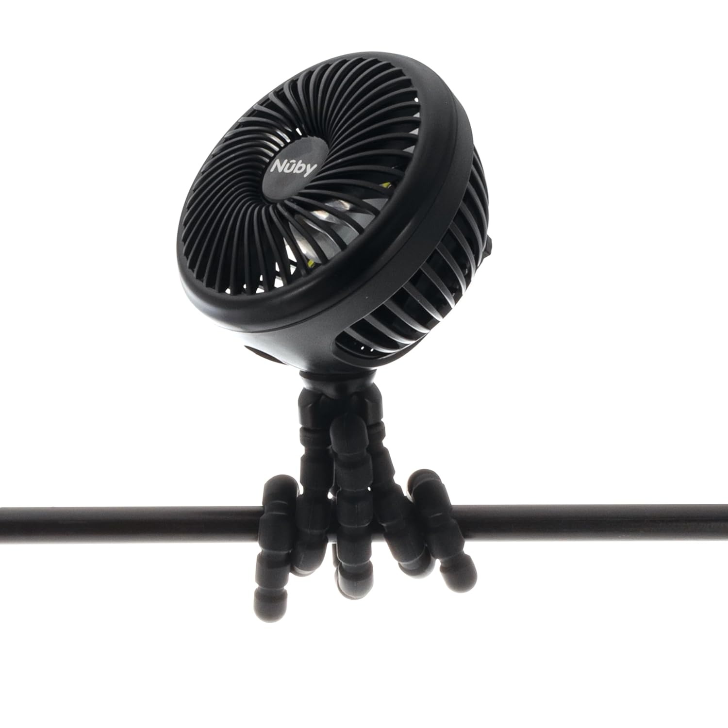 image:imageNuby Stroller Fan with Adjustable Legs 3Speed Portable Fan for Car Seats and Play Yards Stroller Accessories Summer Travel Essentials BlackBlack