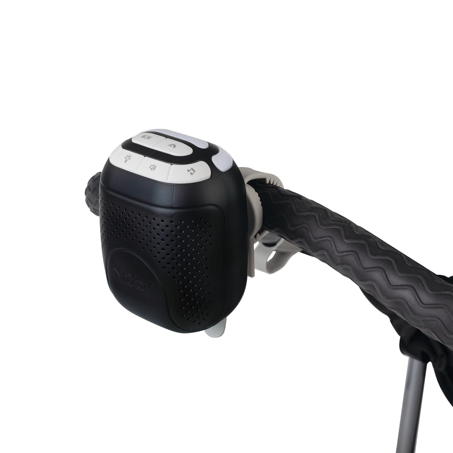 image:imageNuby Stroller Rocker amp Sound Machine for Babies Portable Soother with 3 Vibration Speeds USBC Rechargeable Attaches to Strollers amp Cribs Black