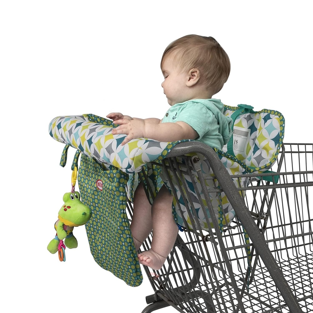 image:imageNuby Shopping and High Chair Soft Fabric Cover MultiUse Installs in Seconds Diamond Print