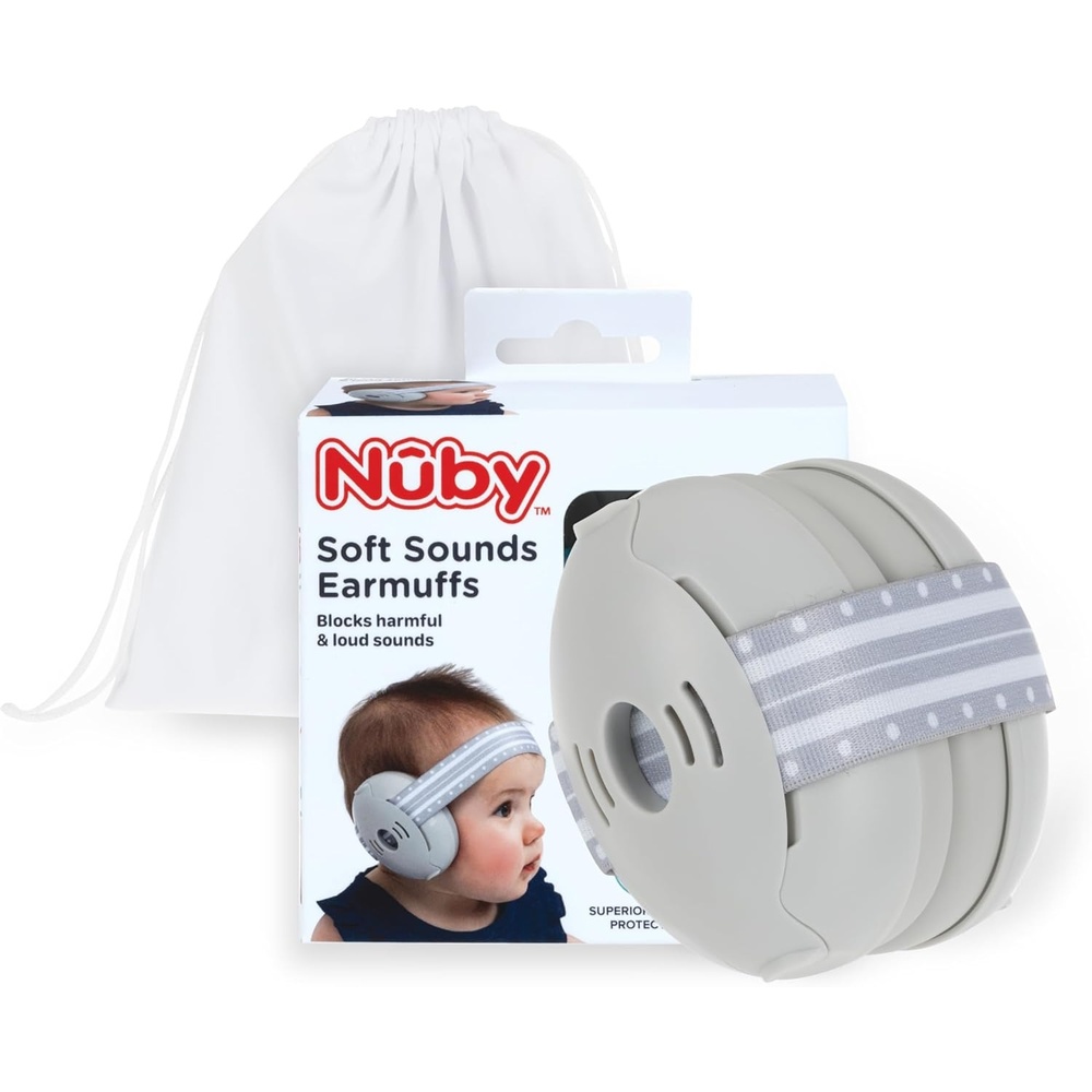 image:imageNuby Soft Sounds NoiseCanceling Earmuffs with Travel CaseGray