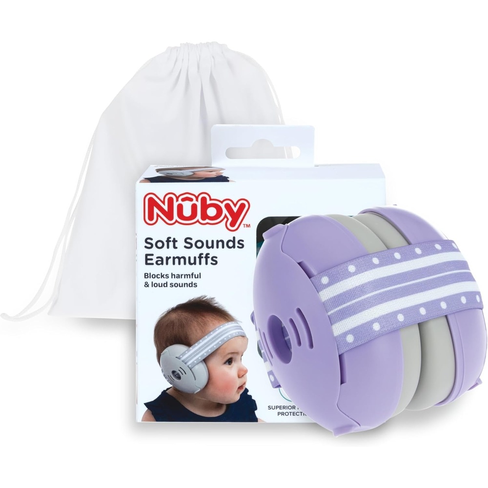 image:imageNuby Soft Sounds NoiseCanceling Earmuffs with Travel CasePurple