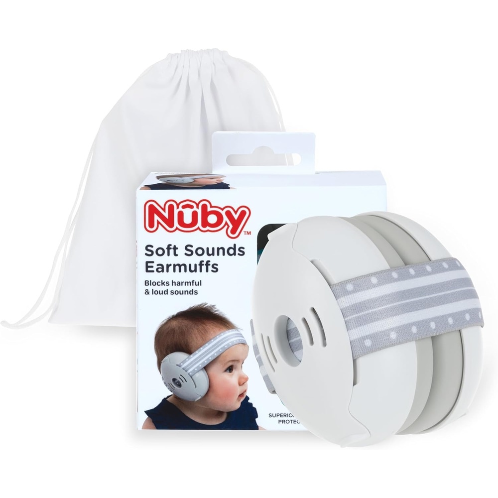 image:imageNuby Soft Sounds NoiseCanceling Earmuffs with Travel CaseWhite