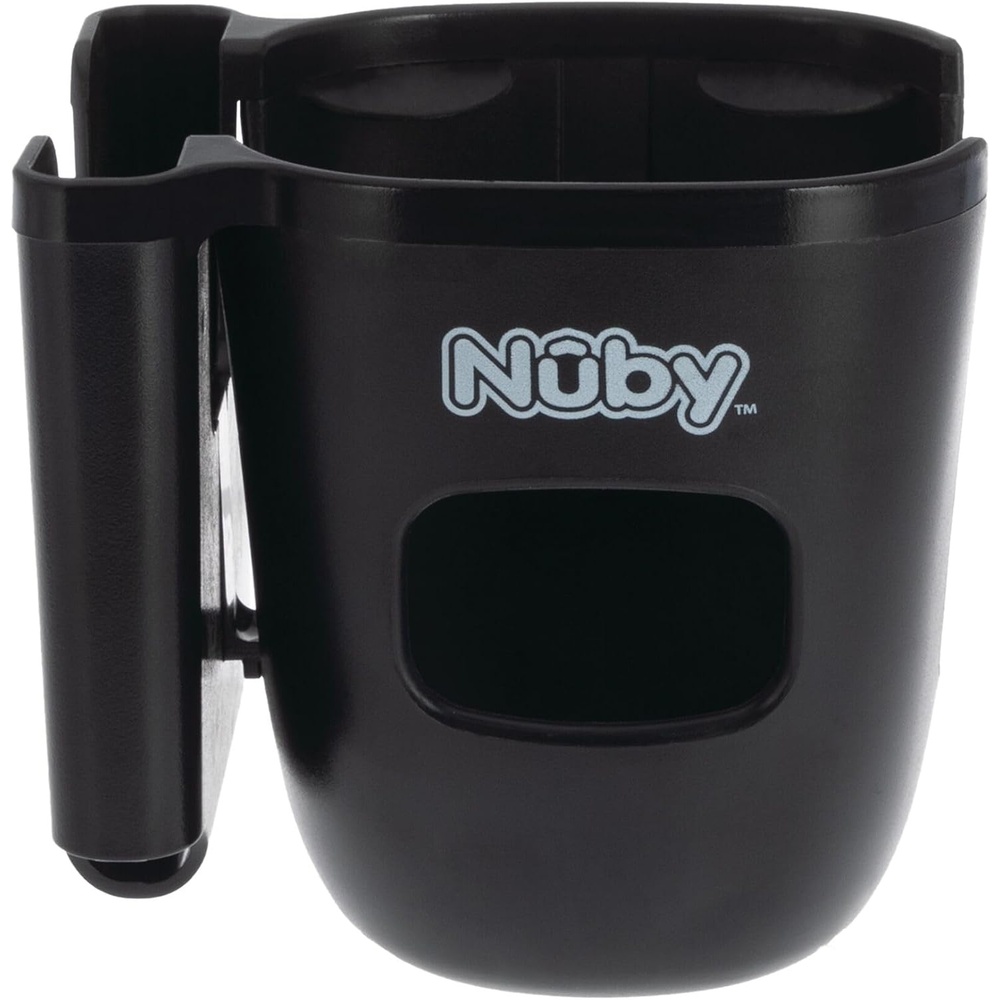 image:imageNuby Stroller Cup amp Phone Holder 360 Rotating Clip Securely Holds Baby Bottles Cups amp Water Bottles Easy Access Hydration amp Phone Storage for OntheGo Convenience