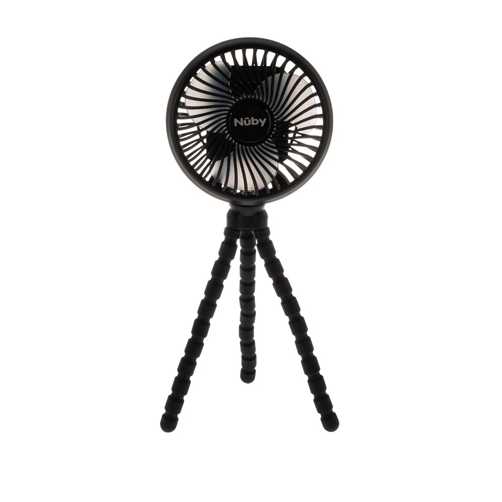 image:imageNuby Stroller Fan with Adjustable Legs 3Speed Portable Fan for Car Seats and Play Yards Stroller Accessories Summer Travel Essentials BlackBlack