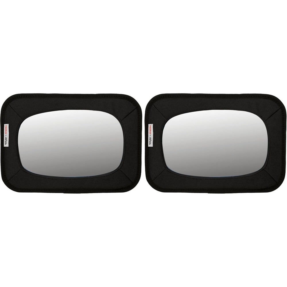 image:imageNuby x Safe in the Seat Backseat Baby Mirror ShatterResistant Car Mirror with Tether Anchor Strap Fits Most Headrests for RearFacing Baby Monitoring105 inches Pack of 2