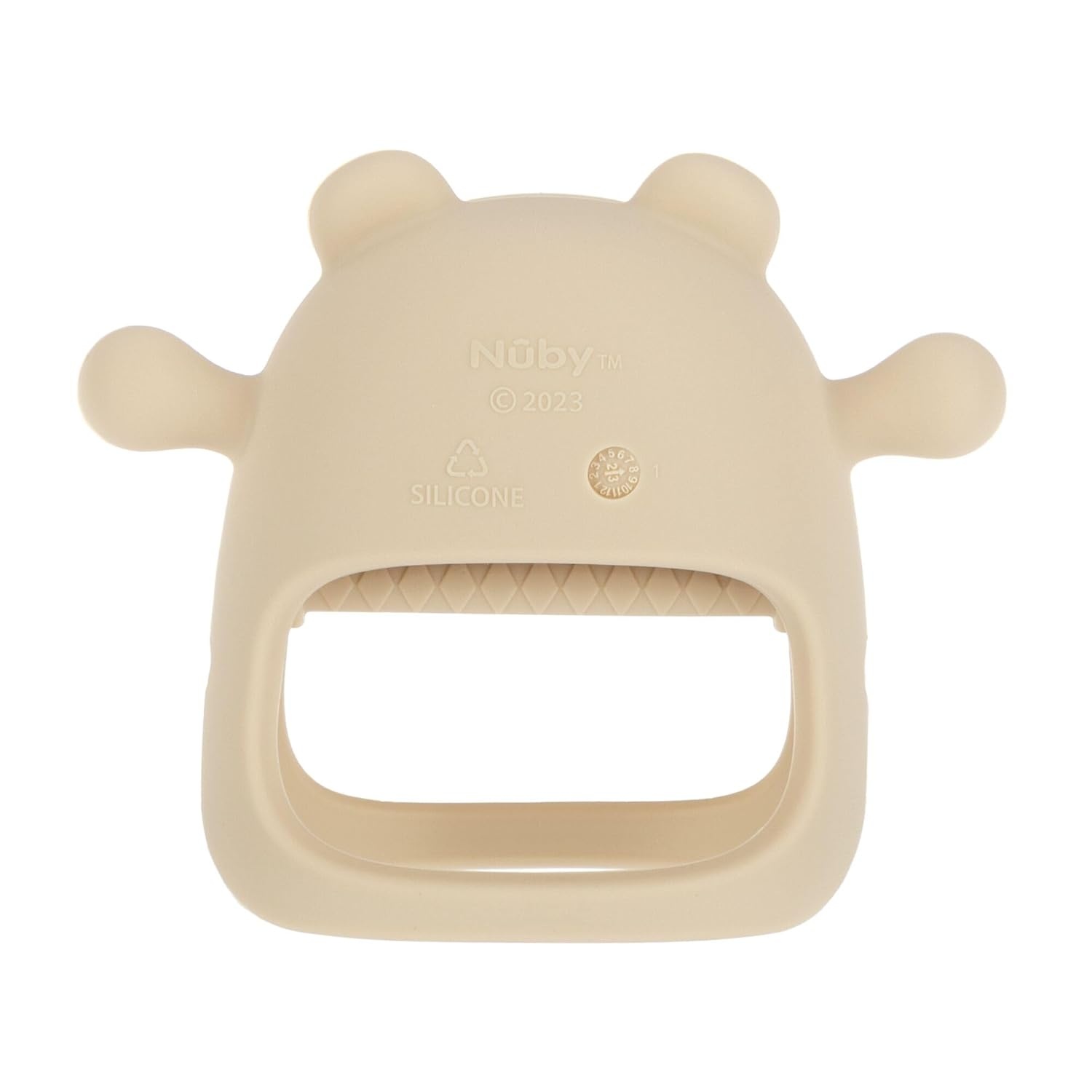 image:imageNuby Silicone Wrist Teething Mitten Baby Teether Ring 3 Months Provides Teething Relief for Babies and Toddlers Brown MonkeyBrown Bear