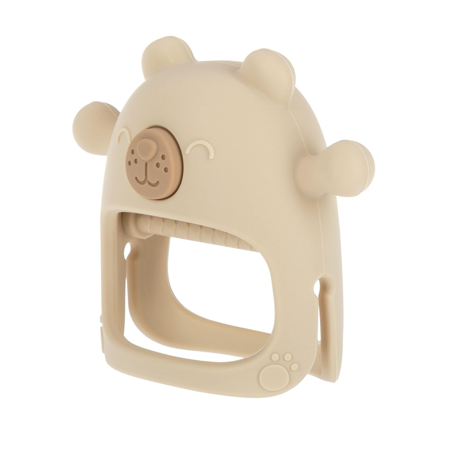image:imageNuby Silicone Wrist Teething Mitten Baby Teether Ring 3 Months Provides Teething Relief for Babies and Toddlers Brown MonkeyBrown Bear