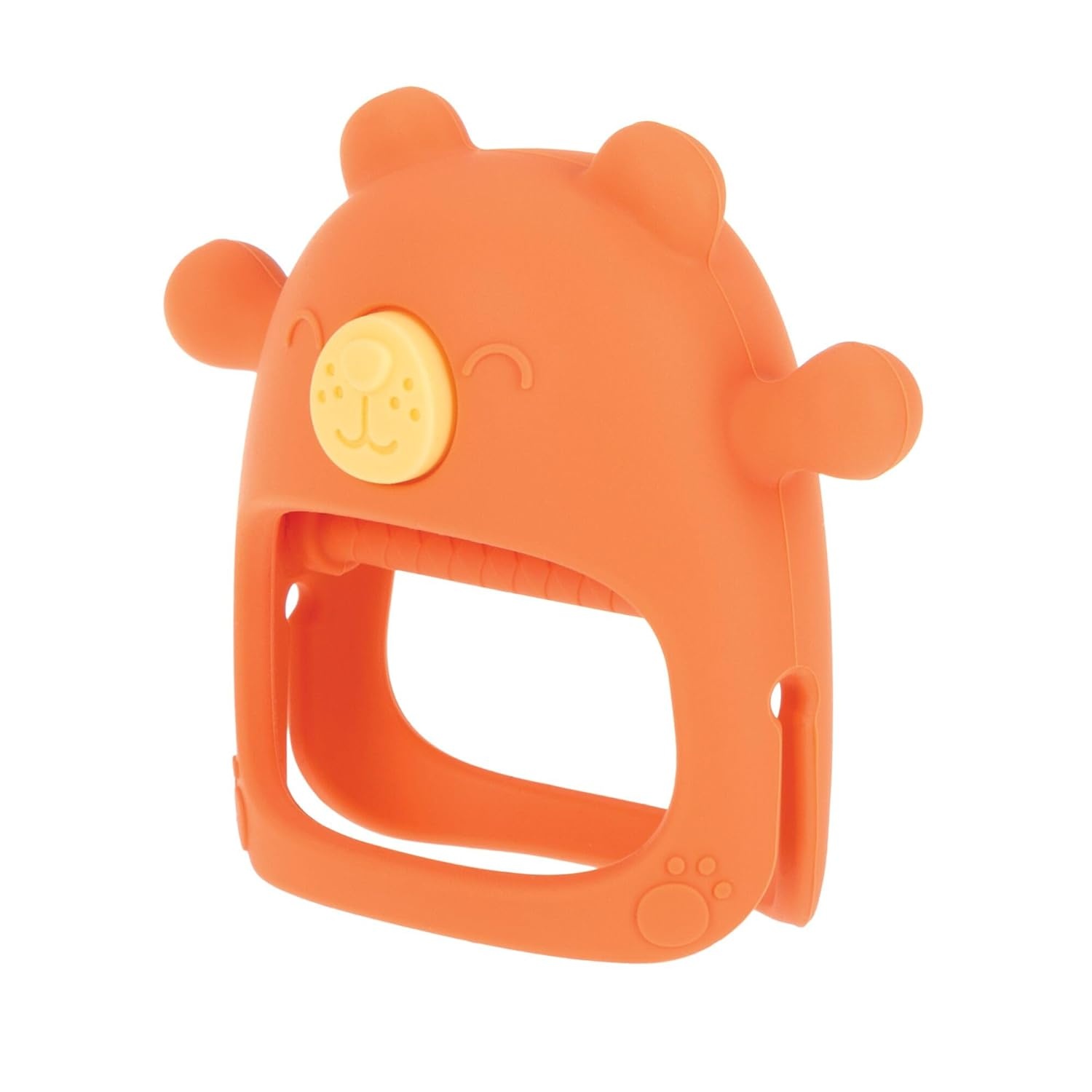 image:imageNuby Silicone Wrist Teething Mitten Baby Teether Ring 3 Months Provides Teething Relief for Babies and Toddlers Brown MonkeyCoral Bear