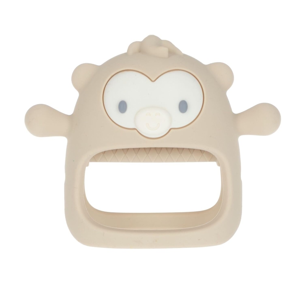 image:imageNuby Silicone Wrist Teething Mitten Baby Teether Ring 3 Months Provides Teething Relief for Babies and Toddlers Brown MonkeyBrown Monkey
